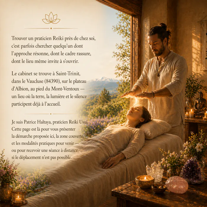 Cabinet de Reiki Patrice Haltaya — Saint-Trinit, Vaucluse