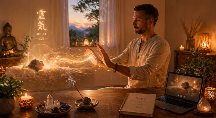 Séance de Reiki à distance — thérapie énergétique douce